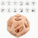 Food Decision Dice - Romantic Couples Game for Date Nights & Celebrations - Anniversary, Valentines, Birthday & Christmas Gifts for Him, Her, Boyfriend, Husband